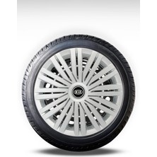 FRWY Kia 4 Adet Jant Kapağı 14" Inç Gri ( Rio Pride Sephia Cerato Ceed Bongo Picanto ) FW016