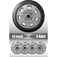 FRWY Fiat 4 Adet Jant Kapağı 14" Inç Gri Doblo Albea Palio Uyumludur FW067