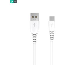 DVIP 100W UsbA to Type-C Data ve Hızlı Şarj Kablosu Beyaz Y100C100W