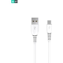 DVIP UsbA to Micro Kablolu Hızlı Şarj Aleti Set Beyaz Y100M2.4A