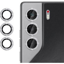 Nanospace Tecno Camon 50 Ile Uyumlu Taşlı Lens Cam Lens Kamera Koruyucu
