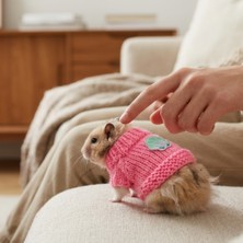 Lady Fify Hamster Için Deniz Kabuklu Pembe Kazak