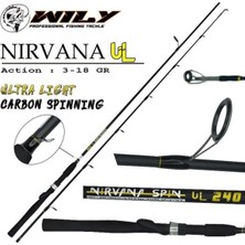Wily Nirvana Ul 225 cm Spin Kamış 3-18 gr
