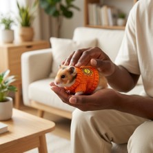 Lady Fify Hamster Için Güneşli Turuncu Kazak