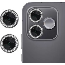 Nanospace Honor 600 Lite Ile Uyumlu Taşlı Lens Cam Lens Kamera Koruyucu