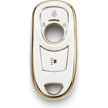 Autohan Keys Astra K ve Insignia Grand Uyumlu Anahtarsız Çalıstırma Nano Anahtar Kılıfı Beyaz