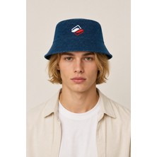 İcone Bag Yıkamalı Erkek Denim Bucket Şapka