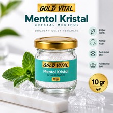 Gold Vital Kristal Mentol 10 gr | Saf Mentol Kristali | Ferahlatıcı ve Serinletici