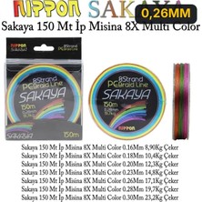 Nippon Sakaya 150 mt Ip Misina 8x Multi Color