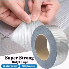 Munico 2 Metre x 10 cm Rulo Bütil Bant Kendinden Yapışkan Su Geçirmez Alüminyum Folyo Sızıntı Tıkaç Tamir