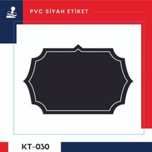 Damga Market Silinebilir, Yeniden Yazılabilir Pvc'den Siyah Etiketlikleri, Pvc Kara Tahtalar, 8 cm x 12 cm