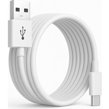 Schitec 3A 60W Usba To Type-C Hızlı Data ve Şarj Kablosu 2 Metre Beyaz X73