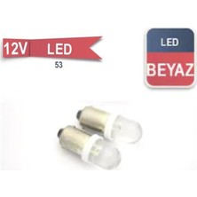 Yıldırım Kilomtre Saati Park Ampulü Dipsiz LED Tek Duy Beyaz T10