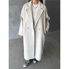 Serhane Oversize Katlanan Yaka New Klasik Kaşe Kaban