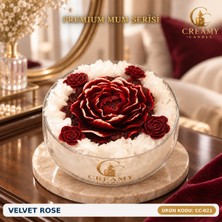Creamy Candle Welvet Rose