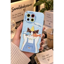 Sanalik Aksesuar Tecno Camon 30 Uyumlu Şanslı Pati Renkli Kedi Desenli Kamera Korumalı Telefon Kılıfı