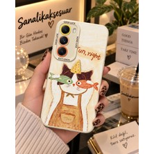 Sanalik Aksesuar Infinix Hot 50 Uyumlu Şanslı Pati Renkli Kedi Desenli Kamera Korumalı Telefon Kılıfı