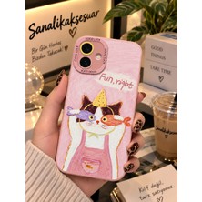 Sanalik Aksesuar Samsung A07 Uyumlu Şanslı Pati Renkli Kedi Desenli Kamera Korumalı Telefon Kılıfı