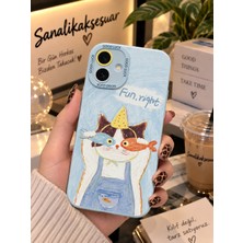 Sanalik Aksesuar Samsung A06 Uyumlu Şanslı Pati Renkli Kedi Desenli Kamera Korumalı Telefon Kılıfı