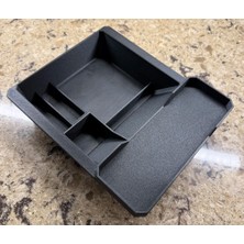 Demirhan3D 🚗 Tesla Model Y Juniper / Model 3 Highland Orta Konsol Tepsisi 🕶️ Güneş Gözlüğü Tutuculu Petg Premium Organizer