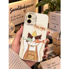Sanalik Aksesuar Samsung A07 Uyumlu Şanslı Pati Renkli Kedi Desenli Kamera Korumalı Telefon Kılıfı