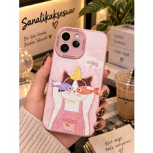 Sanalik Aksesuar Infinix Hot 40I Uyumlu Şanslı Pati Renkli Kedi Desenli Kamera Korumalı Telefon Kılıfı