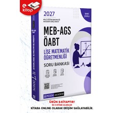 Pegem Akademi Yayıncılık 2027 Meb-Ags Öabt Lise Matematik Öğretmenliği E-Soru Bankası