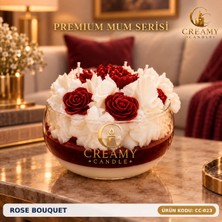 Creamy Candle Rose Bouquet
