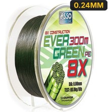 Asso Ever Green 8 Örgü Mumlu Ip Misina 130MT