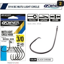 Owner 5114 Mutu Light Black Chrome Iğne