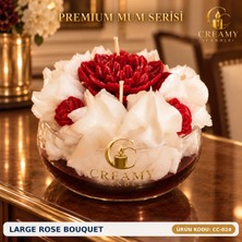 Creamy Candle Large Rose Bouquet