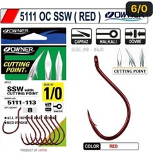 Owner 5111 Oc Ssw ( Red ) Tekli Olta Iğnesi