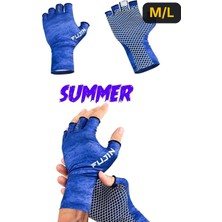 Fujin Pro Angler Summer Gloves Blue