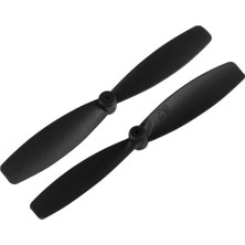 Robiz 1 Çift Siyah 55MM Cw Ccw Pervane Seti Mini Drone Plastik Kanat Yarış Fpv Rc Uçak Quadcopter 1mm Delik Coreless Motor 8520