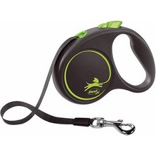 TeknoKapsül Black Design Otomatik Şerit Köpek Gezdirme Tasması Small 5 mt Yeşil