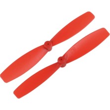 Robiz 1 Çift Kırmızı 55MM Cw Ccw Pervane Seti Mini Drone Plastik Kanat Yarış Fpv Rc Uçak Quadcopter 1mm Delik Coreless Motor 8520