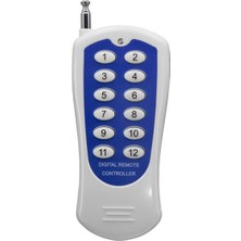 Robiz 433MHZ Kumanda 12 Buton Teleskopik Anten Garaj Otomatik Kapı Kepenk Bariyer Alarm Lamba Motor Kontrol Anahtar Akıllı Ev Otopark EV1527 2264 2262 2260 2240 HCS301