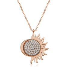 Pileli Store ​gümüş Rose Mihrimah Sultan Bayan Kolye