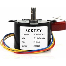 Robiz 50KTYZ 5rpm Ac Motor Kuluçka Viyol Çevirme 220V Metal Dişli Barbekü Reklam Panosu Sosis Gril Tavuk Barbekü Isıtıcı Vitrin Sergi Pano Çevirici Patlamış Mısır Perde Otomatik Kontrol Valf