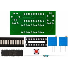 Robiz Demonte LM3914 10 LED 3.7V Lityum 12V Pil Kapasite Gösterge Modül Dıy LED Elektronik Lehimleme Eğitim Devresi