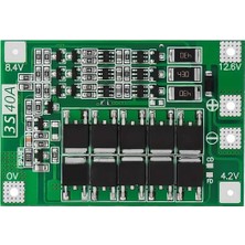 Robiz 3s 40A Bms Balans Lityum Batarya Koruma Kartı 3 Seri Hücreli Pil Li-Ion 18650 12.6V Makap Elektrikli Tornavida