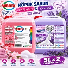 Wbrex Lavanta & Japon Kiraz Kokulu Gliserinli Köpük El Sabunu 5 L – 5000 Kullanıma Kadar Ekonomik – Sls Içermez