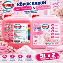 Wbrex Japon Kiraz & Pudra Kokulu Gliserinli Köpük El Sabunu 5 L – 5000 Kullanıma Kadar Ekonomik – Sls Içermez