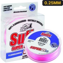 Sufix Süper 21 Fluorocarbon Misina Pink 50MT