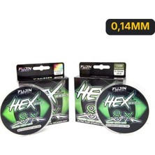 Fujin Hex Braid 8x 150MT Moss Green Pe Ip Misina