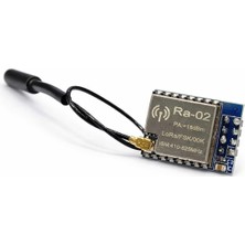 Robiz 433MHZ Lora Ra-02 SX1278 Kablosuz Haberleşme Modülü Antenli 433 Mhz SX1278 Transceiver Uzun Mesafe 0.5KM/10KM Su Elektrik Gaz Sayacı Kablosuz Sensör Sıcaklık Data Izleme Uzaktan Kontrol Telemetri