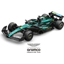 PopŞeker 1:43 Aston Martin Aramco F1 Çek Bırak Metal Araba - Diecast Formula 1 Yarış Aracı