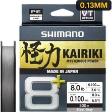 Shimano Kairiki 8+ 300M Grey Örgü Ip Misina