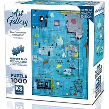 Neva Home 1000 Parça Mavi Kompozisyon Puzzle - Ercan Filiz - 20685