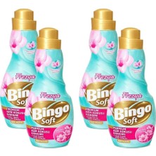 Neva Home Bingo Soft Konsantre Çamaşır Yumuşatıcısı 1200 ml Frezya 4'lü Paket